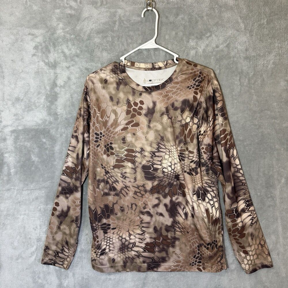 Kryptek Shirt Men M Highlander Camo Battlefield Performance Tactical Long Sleeve